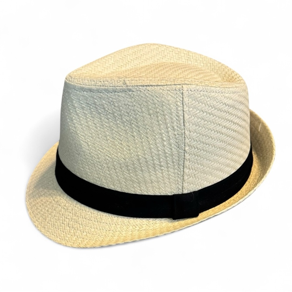 NEW Unisex Levi’s Cream Fedora Hat Black Band S/M Resort Holiday Festive Travel - Picture 3 of 9